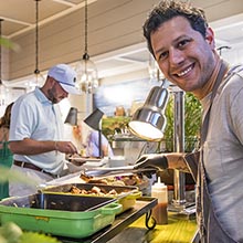 Feature Executive Chef Santiago Gomez serves his creations during Club Magnolia 19 - After Golf Experience.